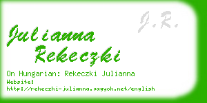 julianna rekeczki business card